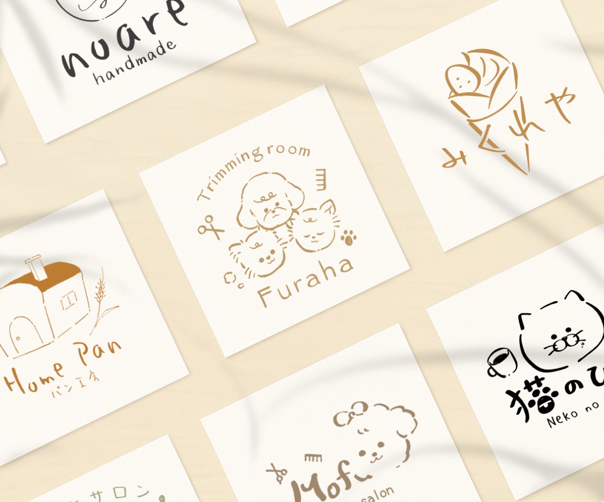 ナチュラルシンプルでかわいい手描きロゴを制作します ‪★修正無制限★ペット・カフェ・サロン・ハンドメイド様など イメージ9