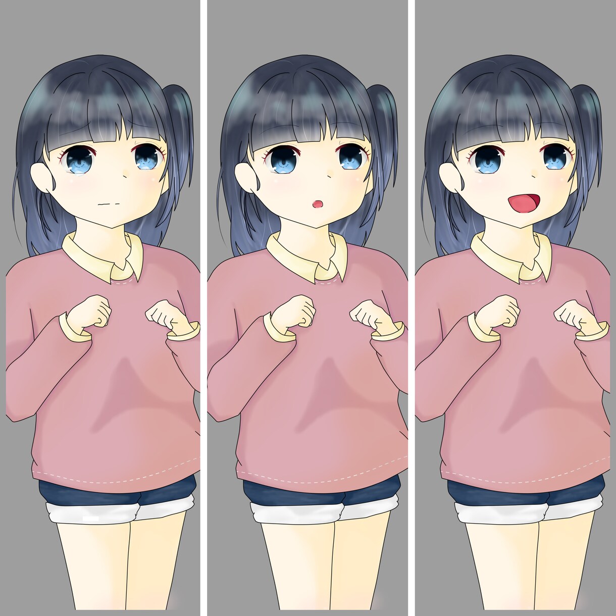 商用利用OK!立ち絵の制作致します オリジナルキャラの設定画なども可能です！ イメージ3