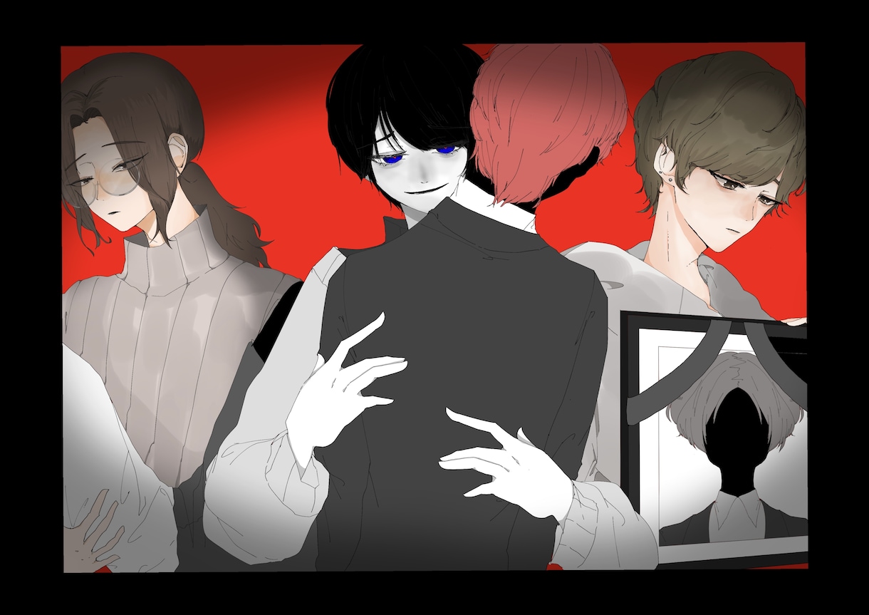 お顔が可愛いイラスト描きます アンニュイなお顔で目を引くオシャレなイラストを制作いたします イメージ4