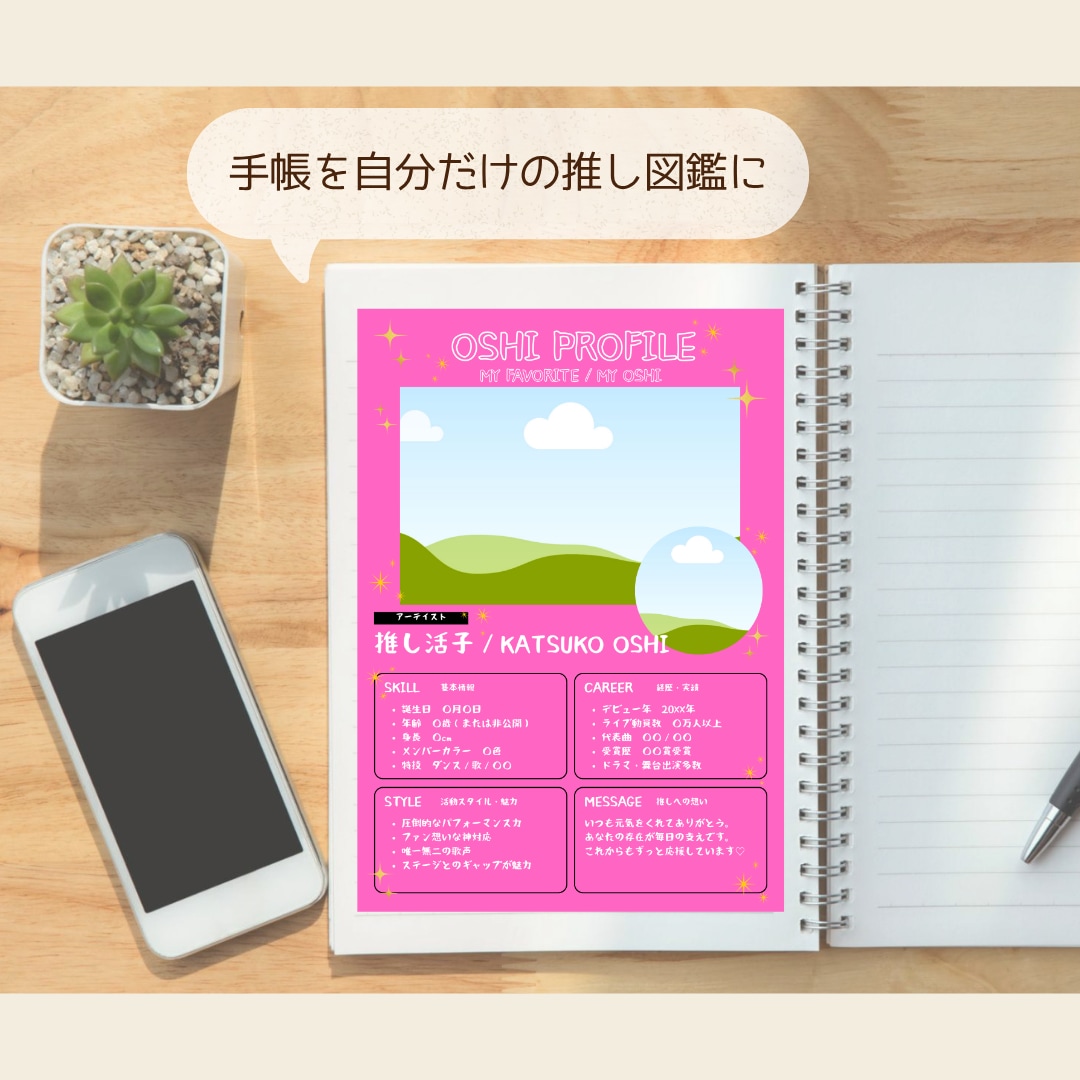 推しプロフィール一緒に作ります 丸投げOK♡推しプロフィール作成します｜理想を形に イメージ2