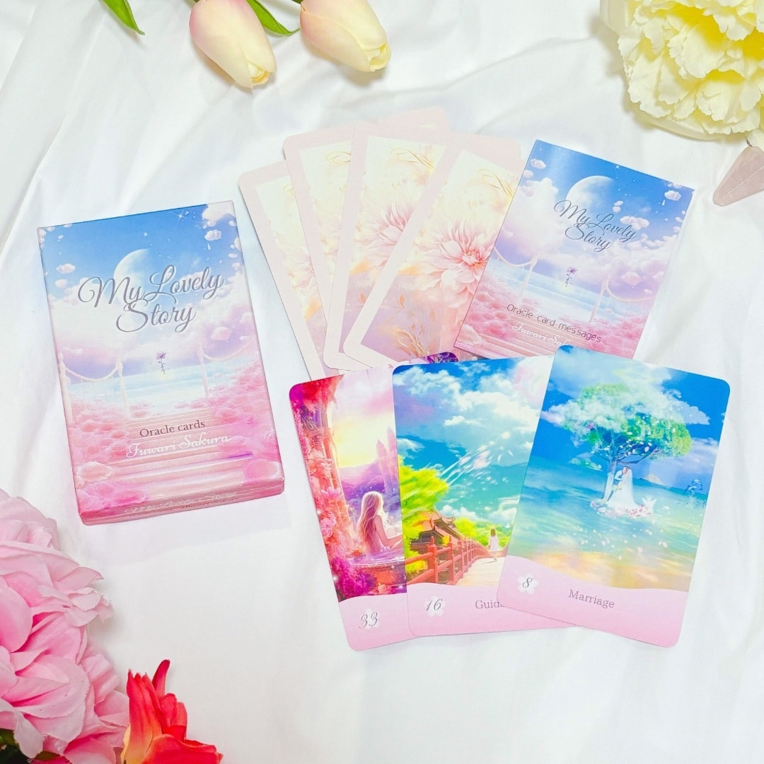 可愛い❤️癒しのオリジナルオラクルカード販売します 占い初心者でもメッセージを受け取りやすい解説書つき❤️ イメージ1