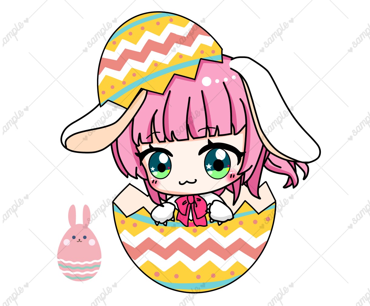 可愛い♡オリジナルちびキャラ・ミニキャラ描きます 猫耳やケモミミ♡アイコン用に！可愛いちびキャラを描きます！ イメージ8
