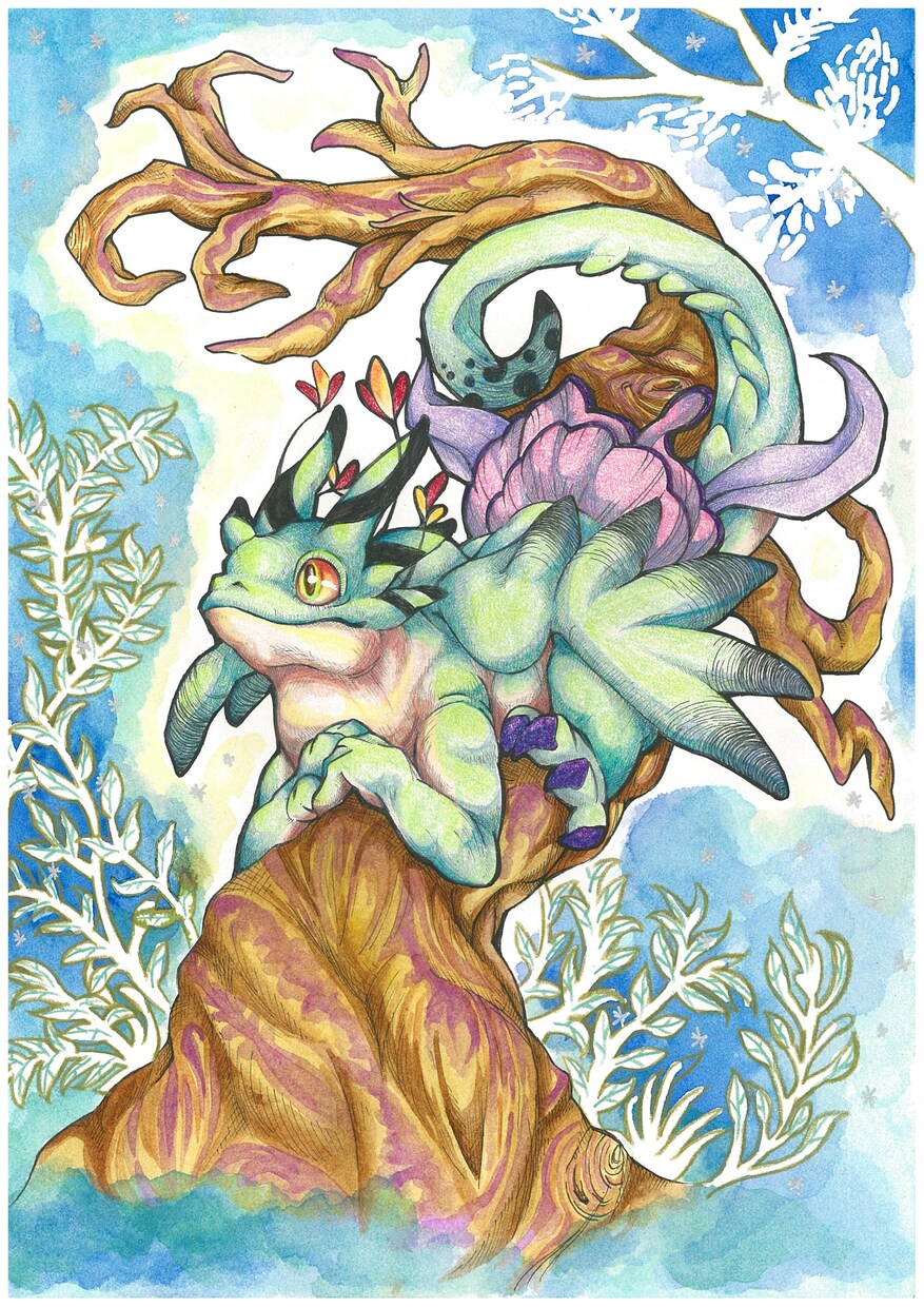 手描きの温もりあるSNSアイコンを制作します アナログ画材で描く世界に一つのアイコン制作します！ イメージ3