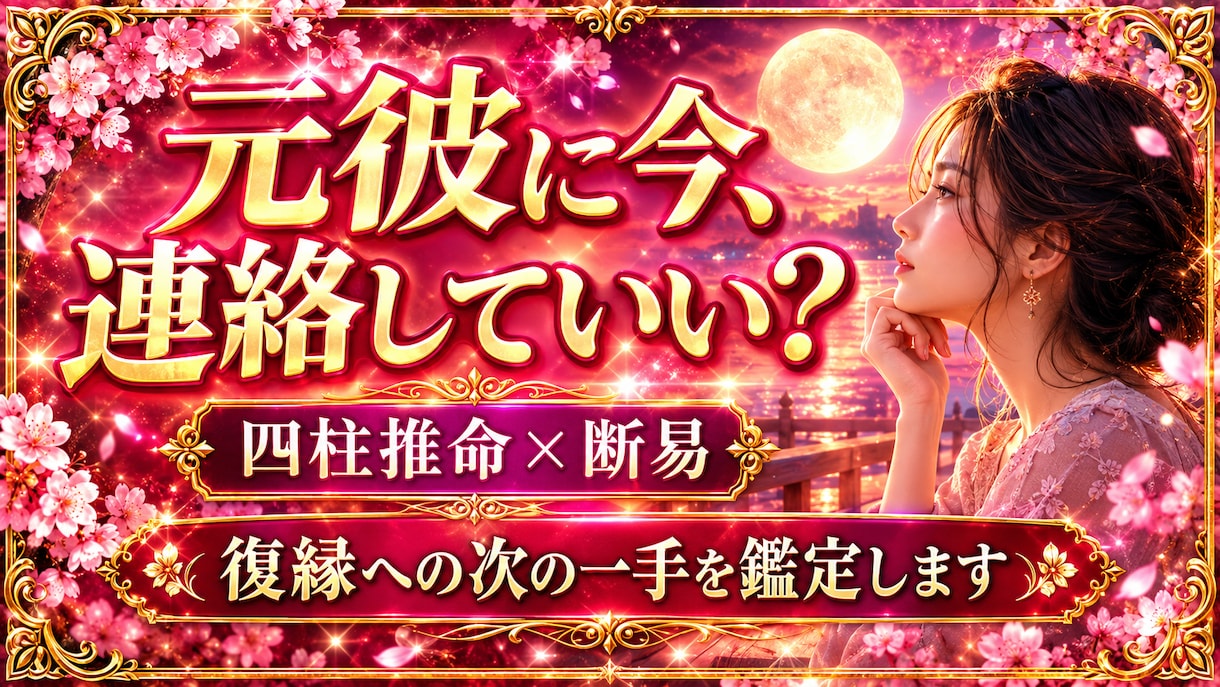 元彼に今連絡していいか鑑定します LINEする？待つ？四柱推命×断易で復縁の一手を読み解きます イメージ1