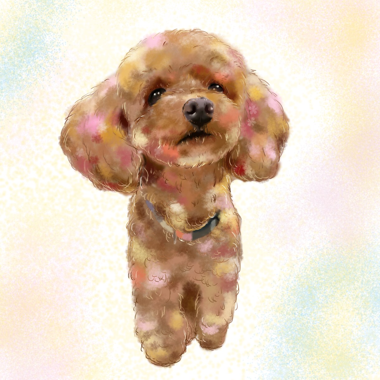 似顔絵アート☆ペットのイラスト描きます うちの仔をアートに！only one似顔絵 イメージ3