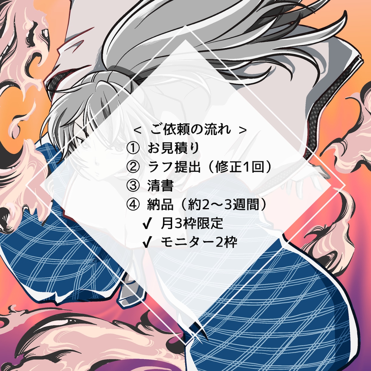 和風・物語性のある立ち絵を制作します 和風・物語性のある立ち絵を制作します イメージ4