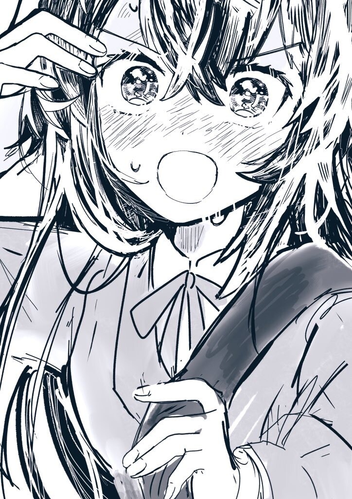 3000円〜モノクロかわいいイラスト描きます モノクロなのにキラキラ？！かわいいイラスト描きます！ イメージ3