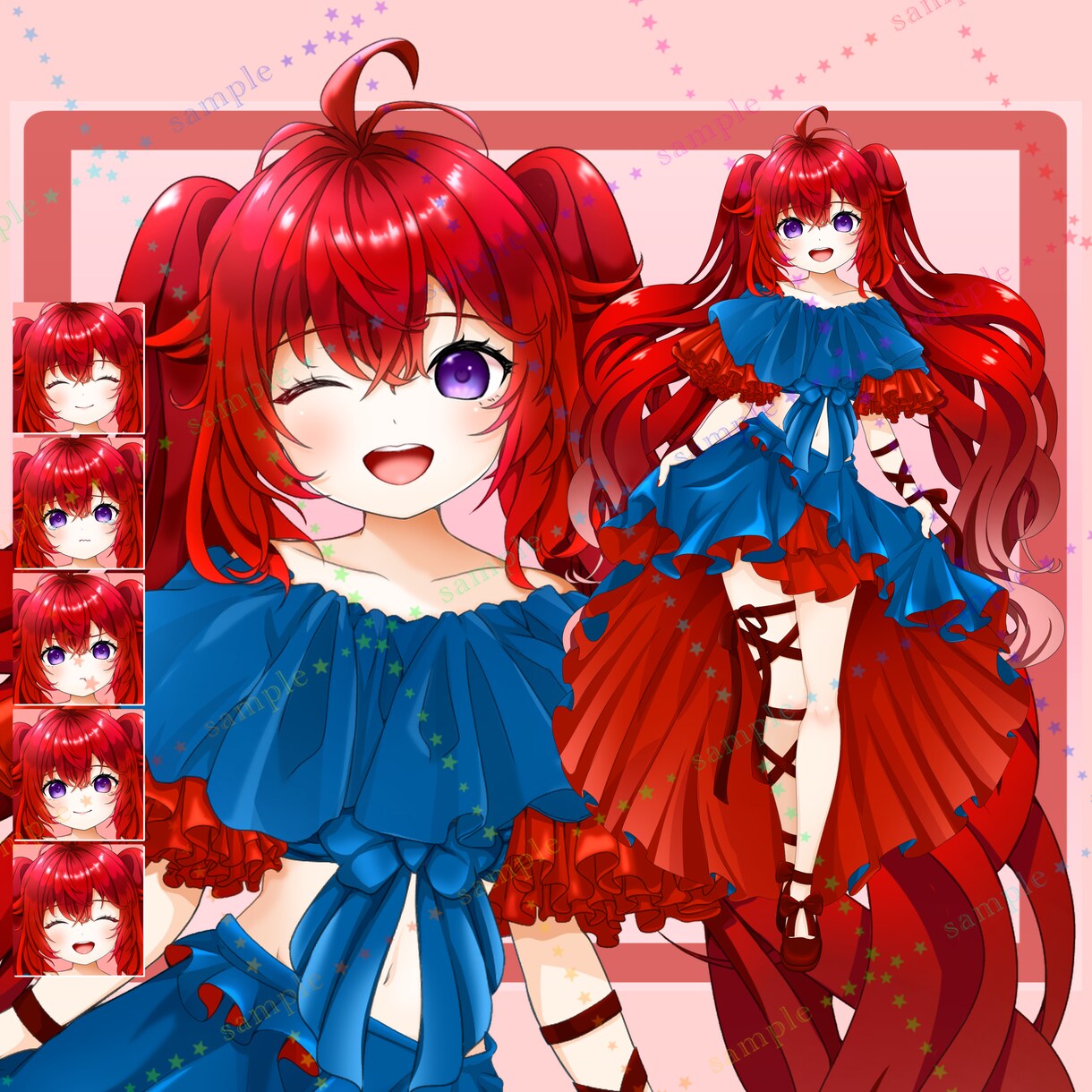 商用利用料込み！等身立ち絵イラスト描きます あなただけの理想の等身立ち絵を制作します！ イメージ3