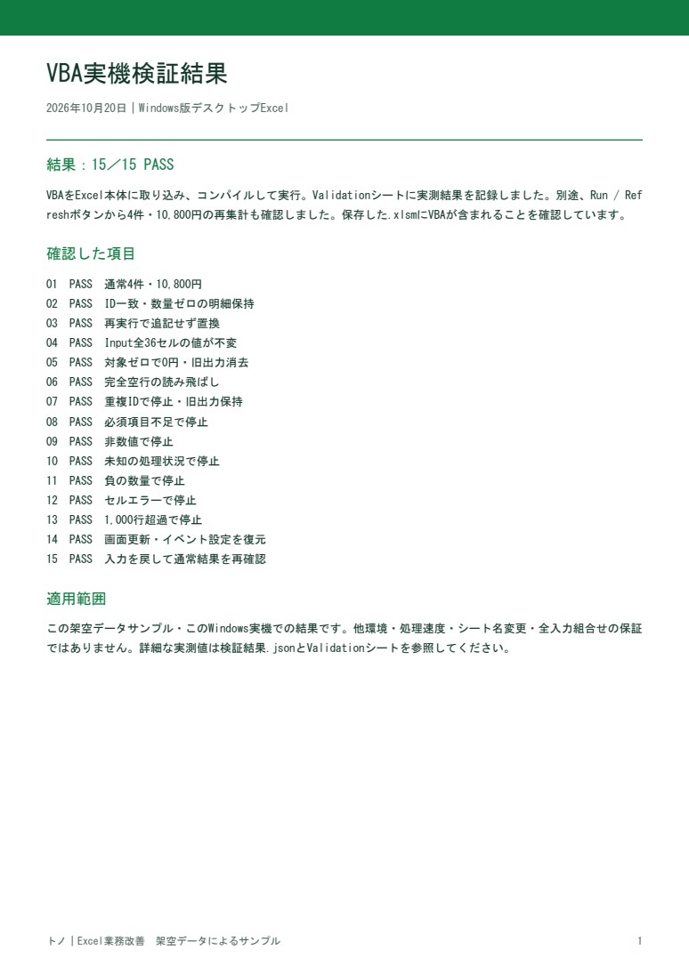 Excelの転記・集計をVBAで自動化します 先着5名限定｜小規模3,000円・中規模5,000円 イメージ4