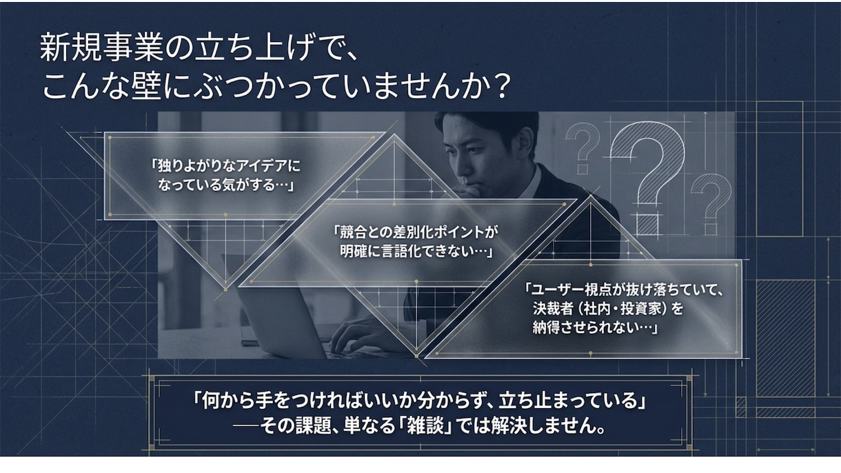 新規事業の壁打ち！AIと一緒に企画の骨子を作ります HCD専門家×生成AIで、60分後に話せる企画が残る イメージ2