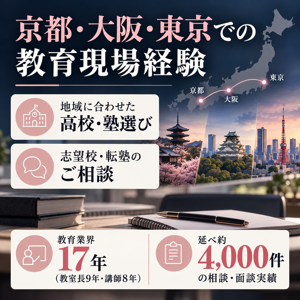 継続3回中学生の悩みを整理し学習計画を作ります 講師・教室運営の経験を活かし、悩みに寄り添う６０分 イメージ3