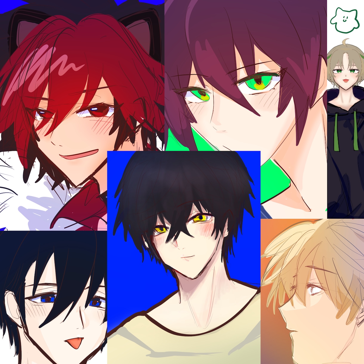 シンプルな男性イラスト描きます ✨1000円からキャラデザ承ります！✨ イメージ4
