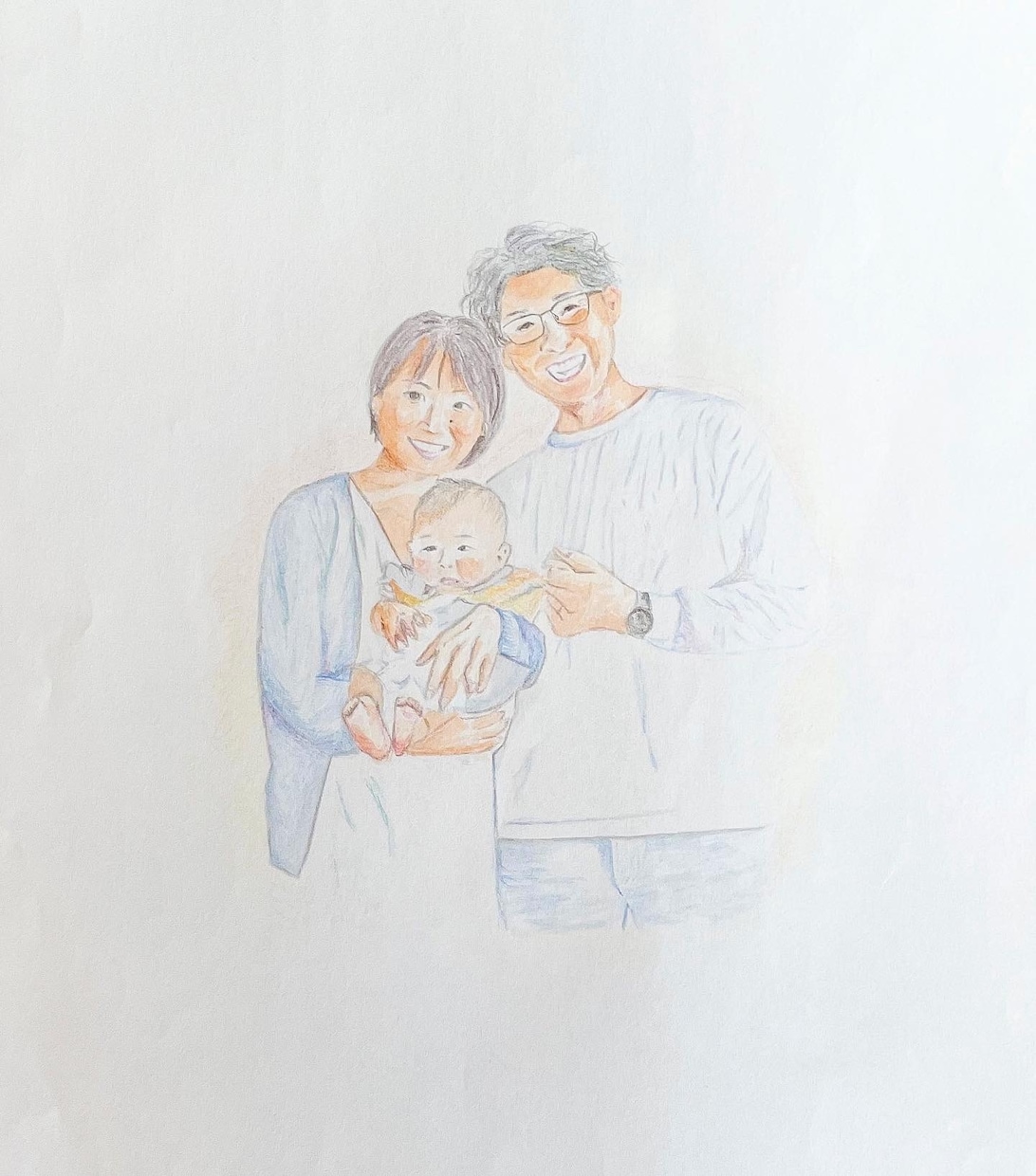 あたたかくてやさしい似顔絵描きます 家族の絵を記念に残しませんか？ イメージ1