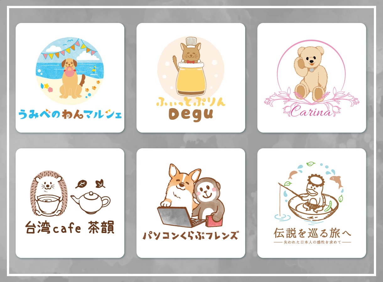 親しみやすく温かい手書き風イラストロゴを制作します 修正回数制限なし+AIデータ追加費用なし✔+著作権込み商用可 イメージ3
