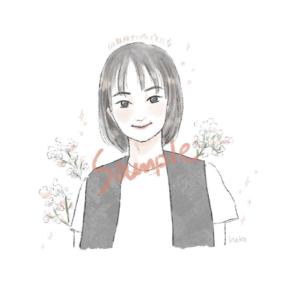 ゆる似顔絵(デジタル)を描きます 少し単純化したアナログ風の似顔絵です。 イメージ3