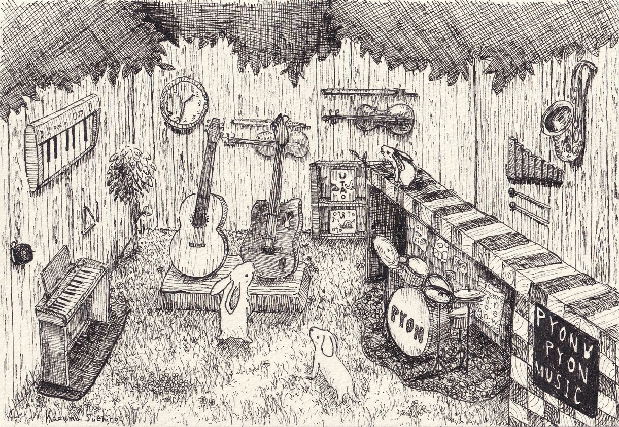 絵本作家が描くペン画イラスト20×20cm作ります 会社案内や広告、ポスター、プレゼントにもおすすめです。 イメージ1