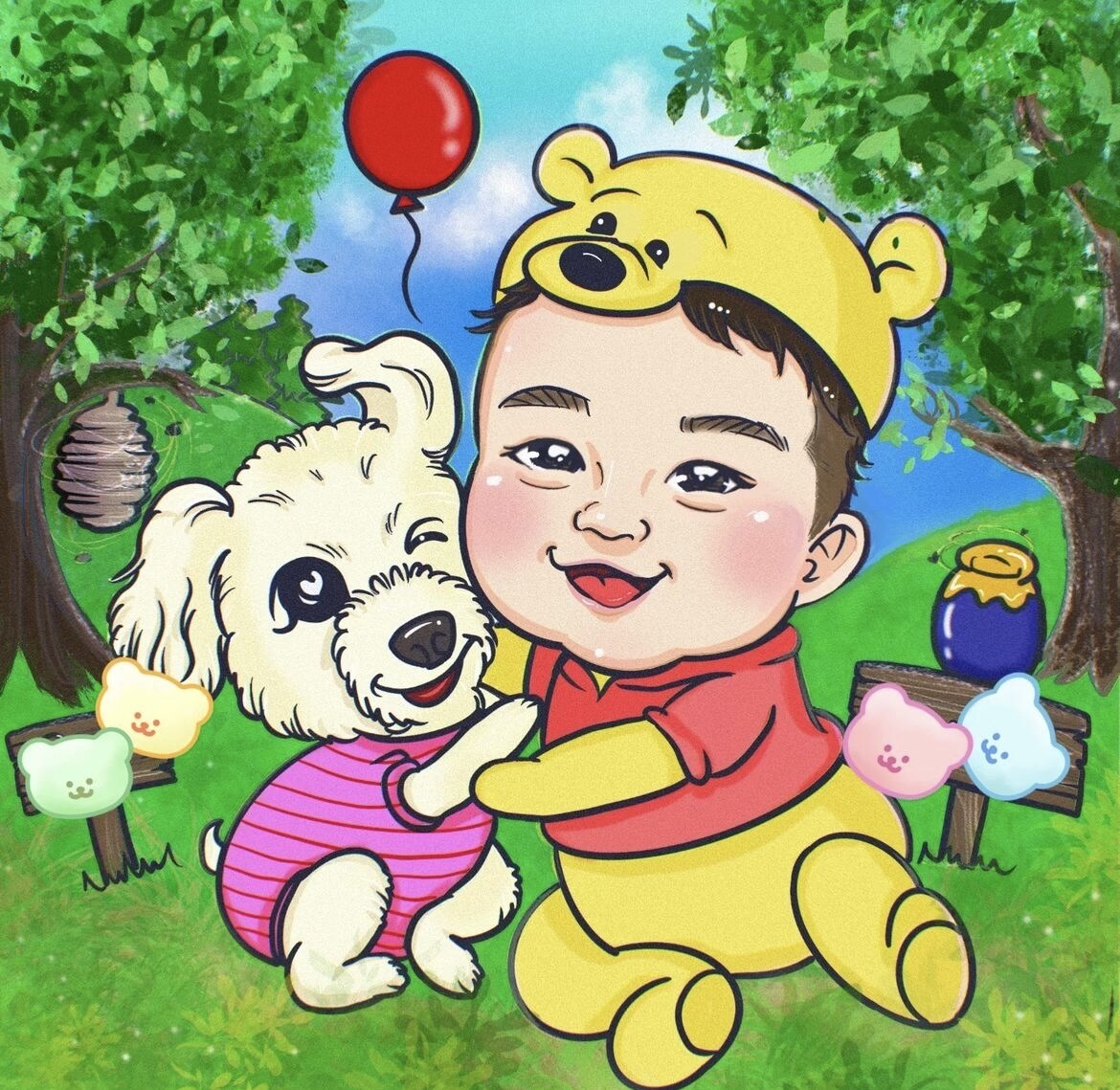 手描きの似てて可愛いデジタル似顔絵お描きします 喜ばれる手描きの似顔絵★アイコン、名刺に イメージ7