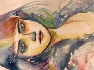 水彩で似顔絵描きます 写真を見てこころで感じたままの色を紙の世界へ♪ イメージ1