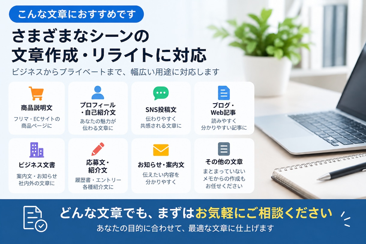 まとまらない文章を読みやすく整えます 商品説明・自己紹介・SNS文まで丁寧にリライト イメージ4