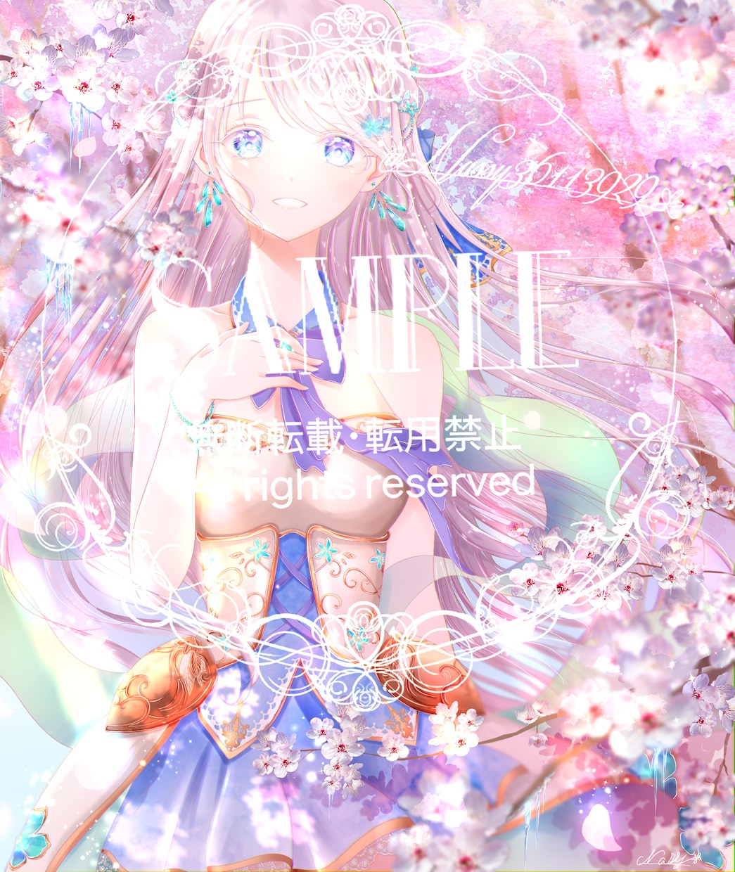 歌ってみた・一枚画・ヘッダーなどお描きします きらきらふわふわ、幻想的なイラスト❁⃘*.ﾟ イメージ5