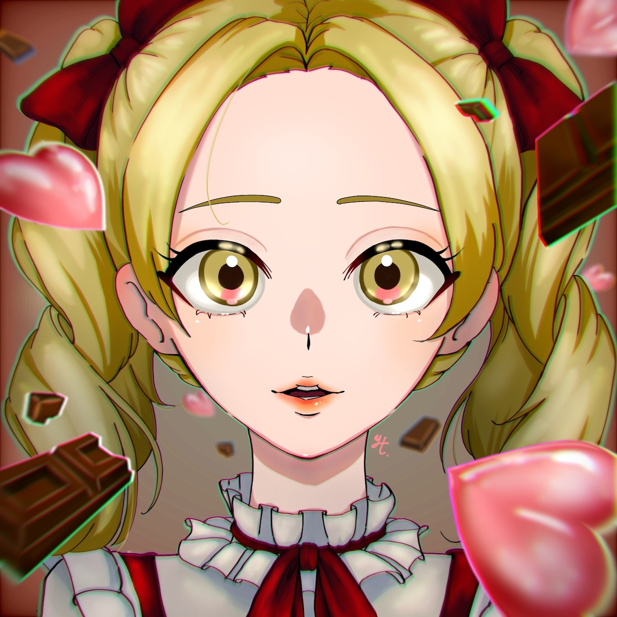 推しカラーで量産型な女の子描きます あなたの推し活応援したい！推しカラーのイラスト描きます！ イメージ1