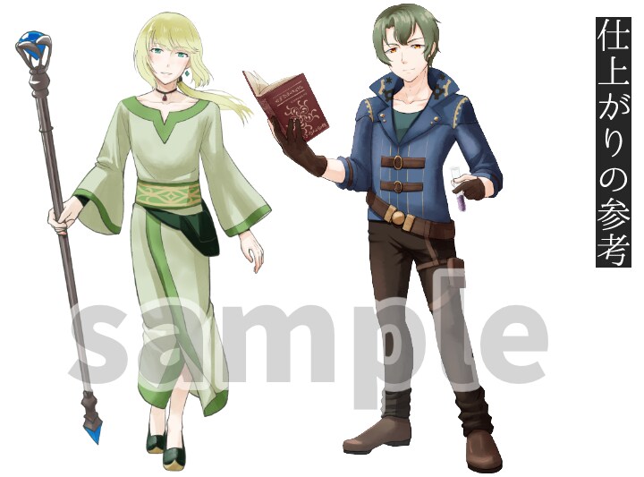 TRPG・配信・創作等 立ち絵制作します モチーフから世界観込みでデザインします イメージ3