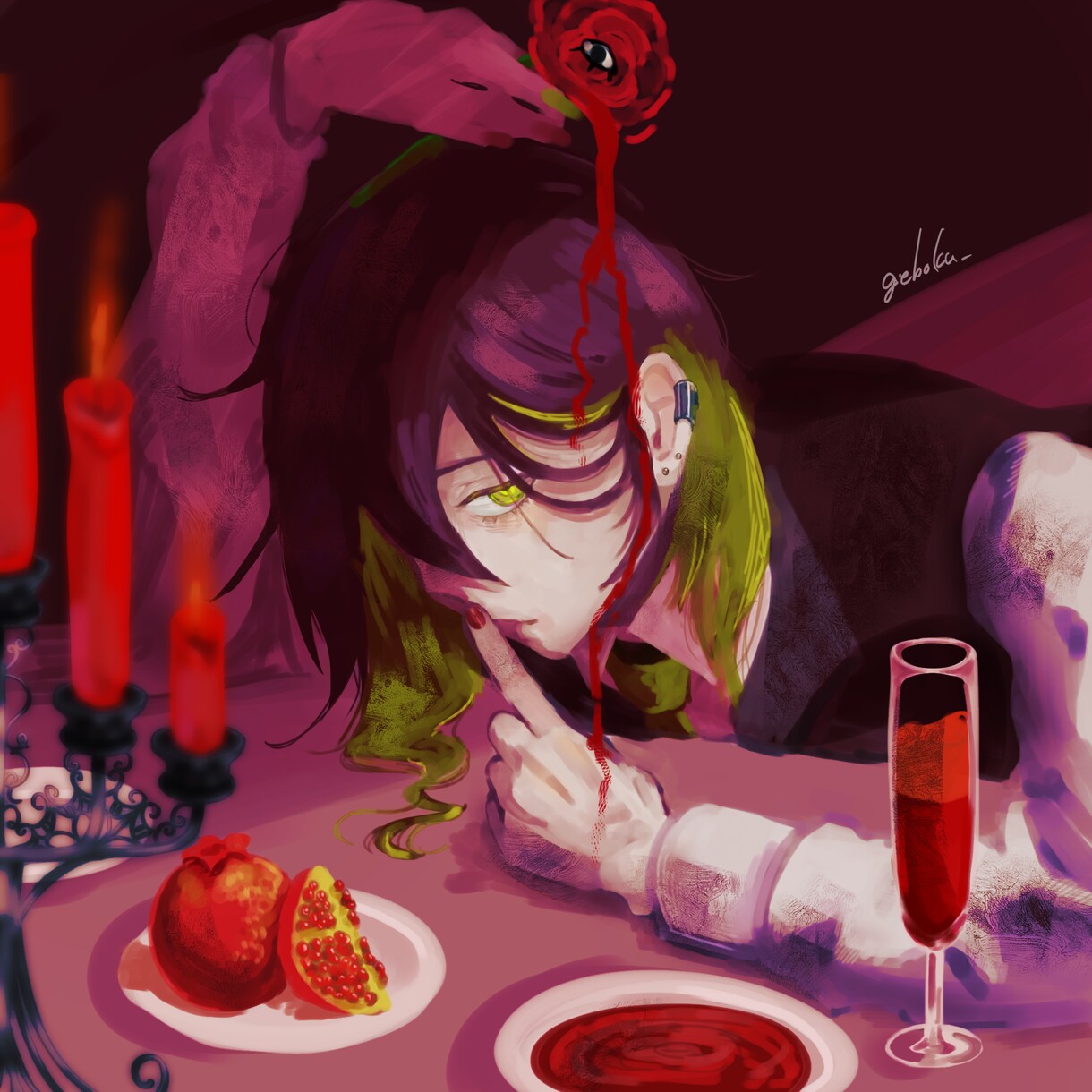 スピード納品！！ダークでかっこいいイラスト描きます できる範囲であればどんな絵でもお任せ下さい！ イメージ1