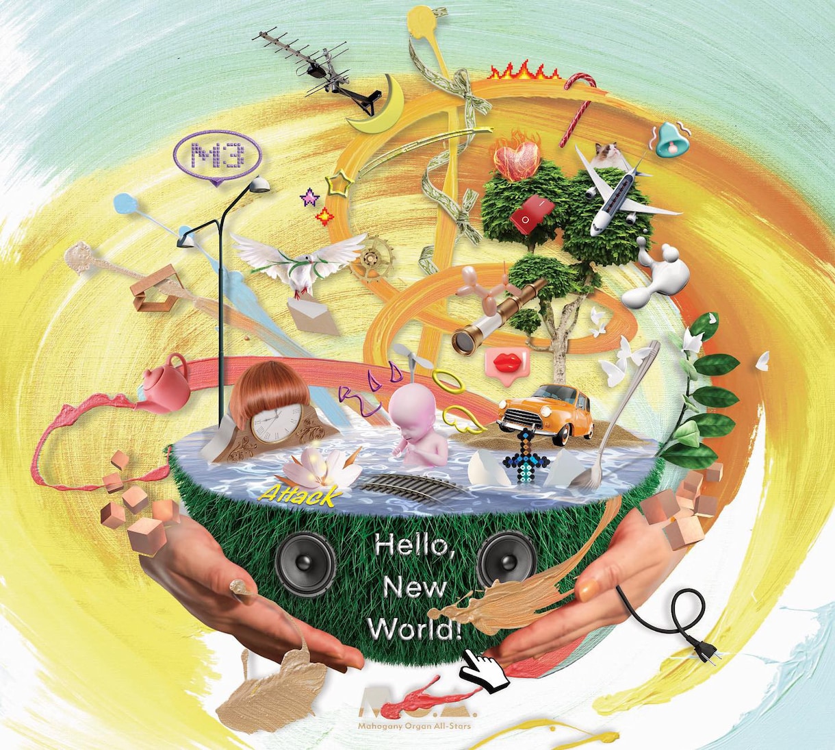 目でも楽しめる唯一無二のCDジャケット制作します 【可愛さ×個性！パっと目を惹かせる自信があります】 イメージ1