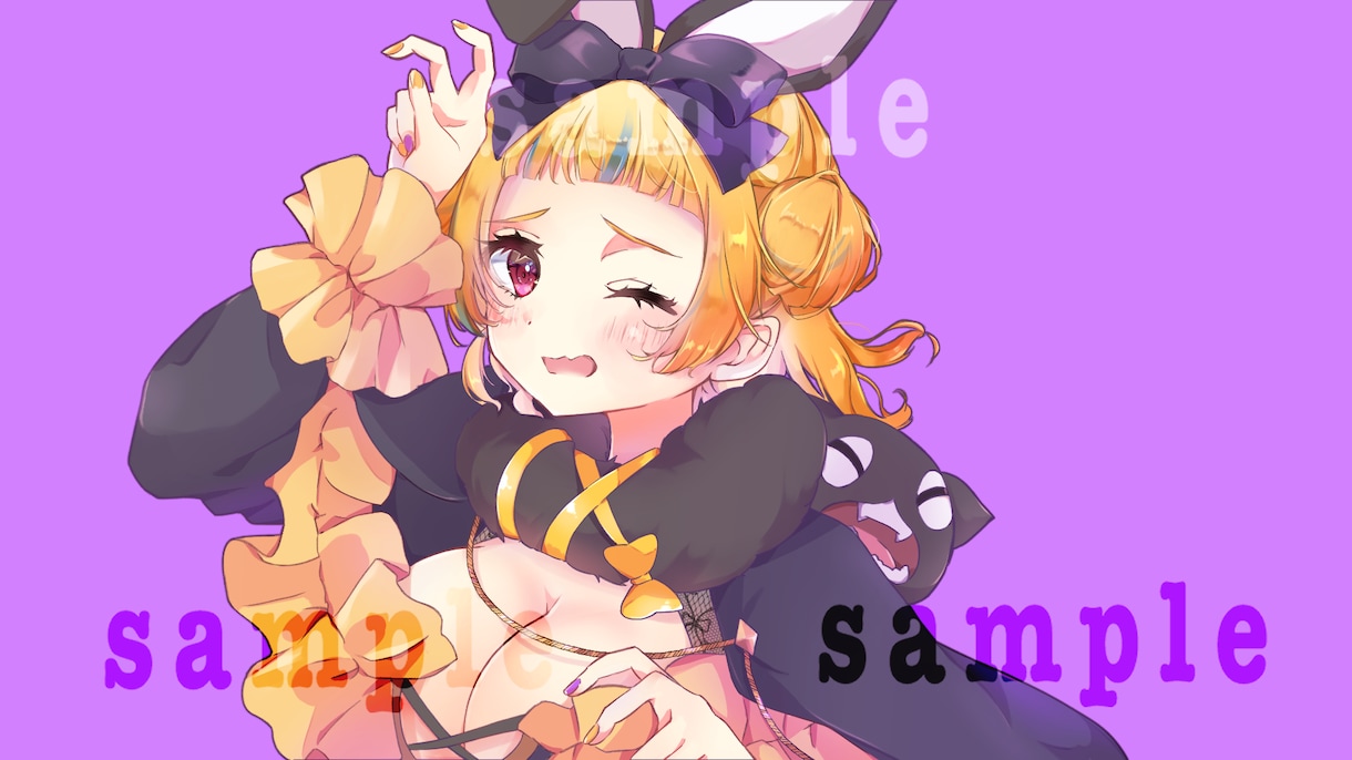 用途なんでも♪/歌ってみた等の1枚イラスト描きます 可愛い女の子が動画やSNSを飾ります♡ イメージ2