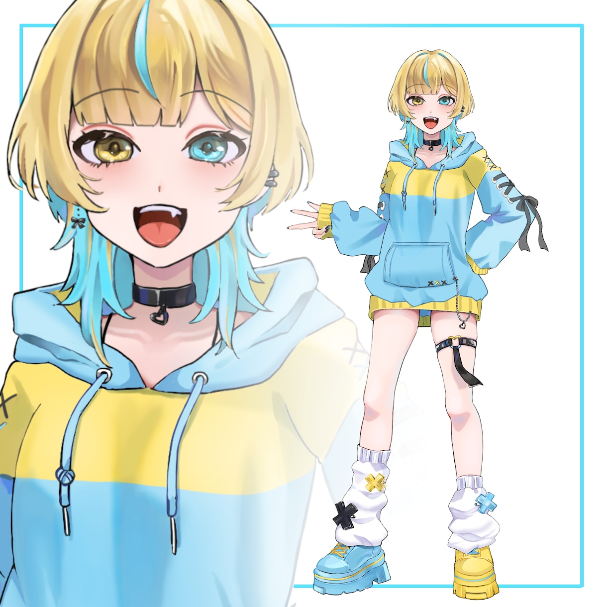 立ち絵(キャラデザ込み)を制作します 自分だけの可愛い、かっこいい、綺麗を一緒に作ります イメージ8