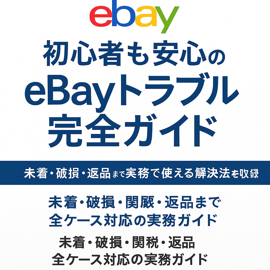 初心者も安心 eBayトラブルガイド教えます 未着・破損・返品まで実務で使える解決法を収録 イメージ1