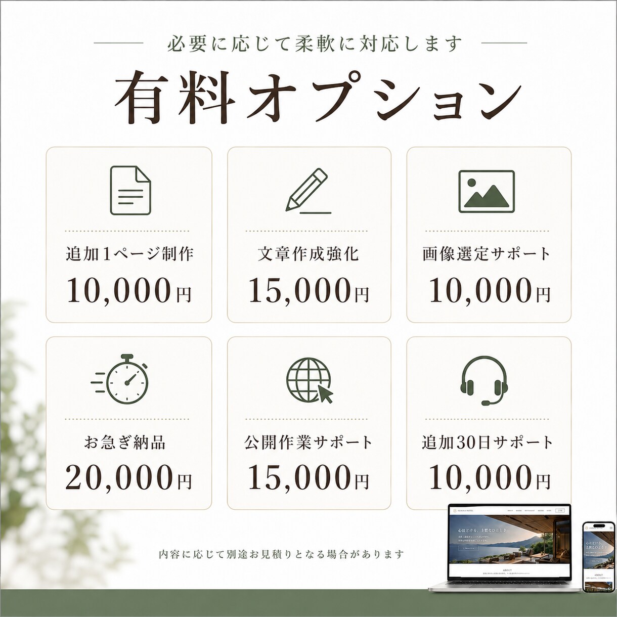 事業者目線で予約・購入につながるHPを制作します 自社サイト運用経験者が集客導線まで考えるホームページ制作 イメージ7