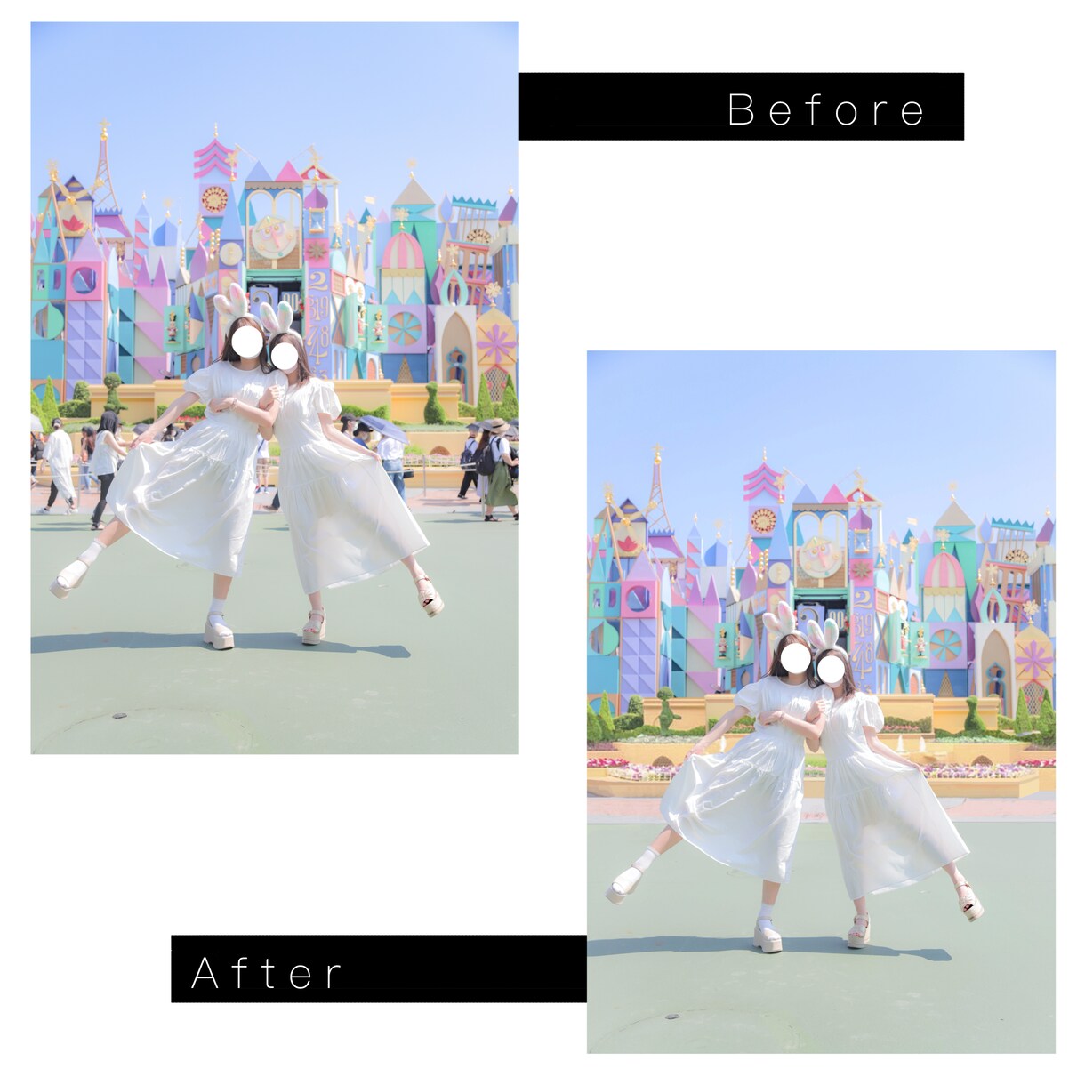 写真に映り込んだ人、消します 大きく映った人、背景の人、色々消します。 イメージ1
