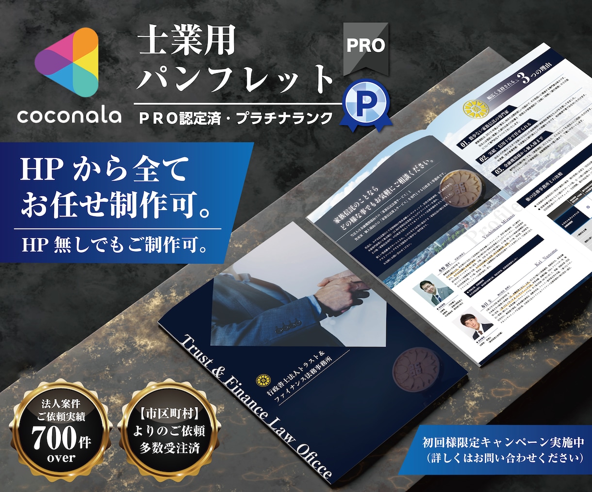 プロデザイナーが『士業用』パンフレット制作致します 士業様用（税理士・会計士・弁護士・司法書士・社労務士等） イメージ1
