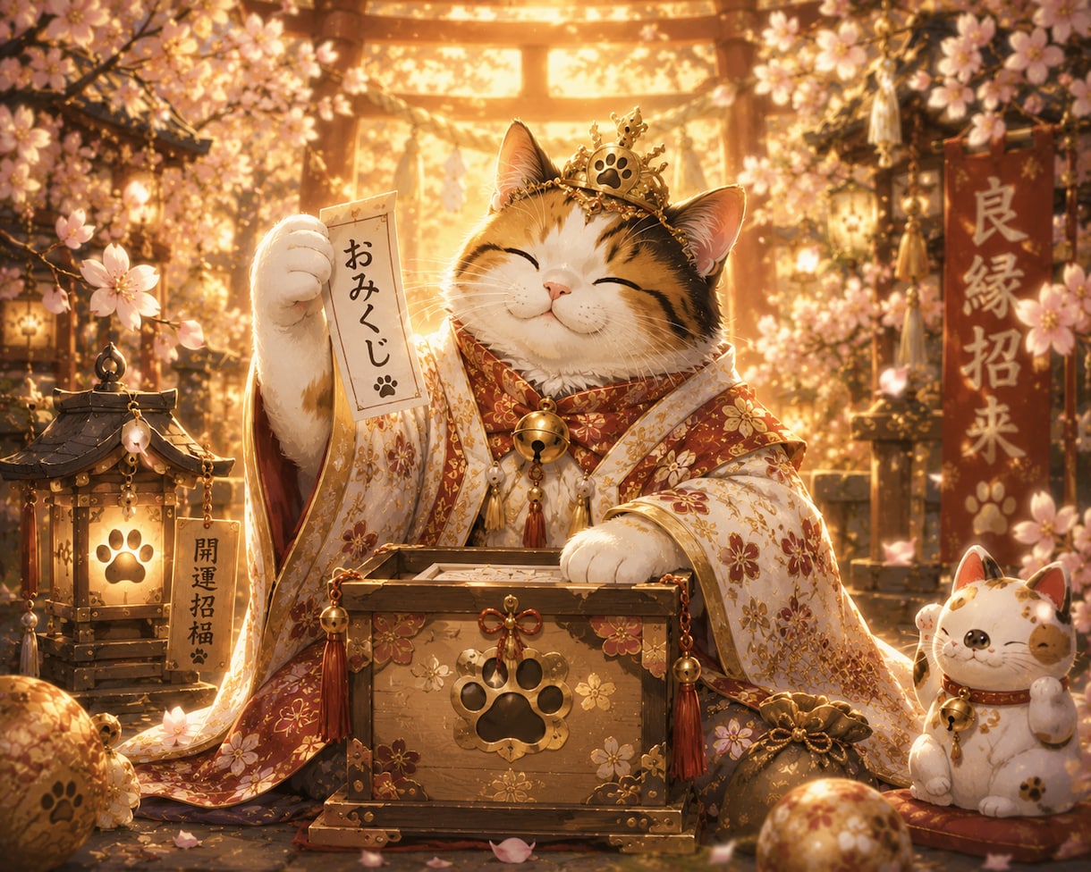 猫神様のおみくじ便をお届けします 猫神様から今日のあなた様へ、小さなお便りをお届けします イメージ1