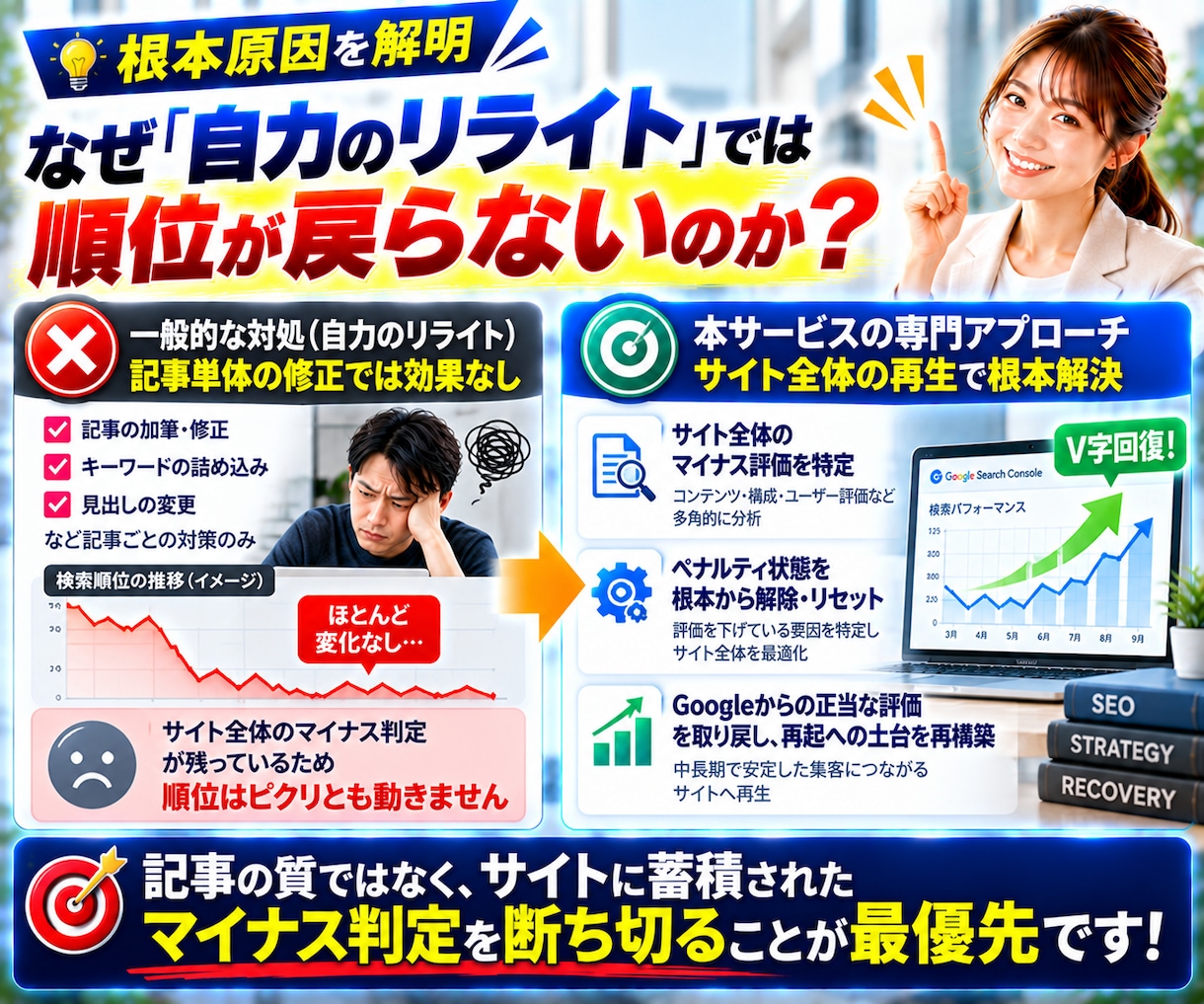 グーグルアプデで飛んだ法人・店舗サイトを戻します コアアップデート・スパムアップデート・手動ペナルティから復活 イメージ4