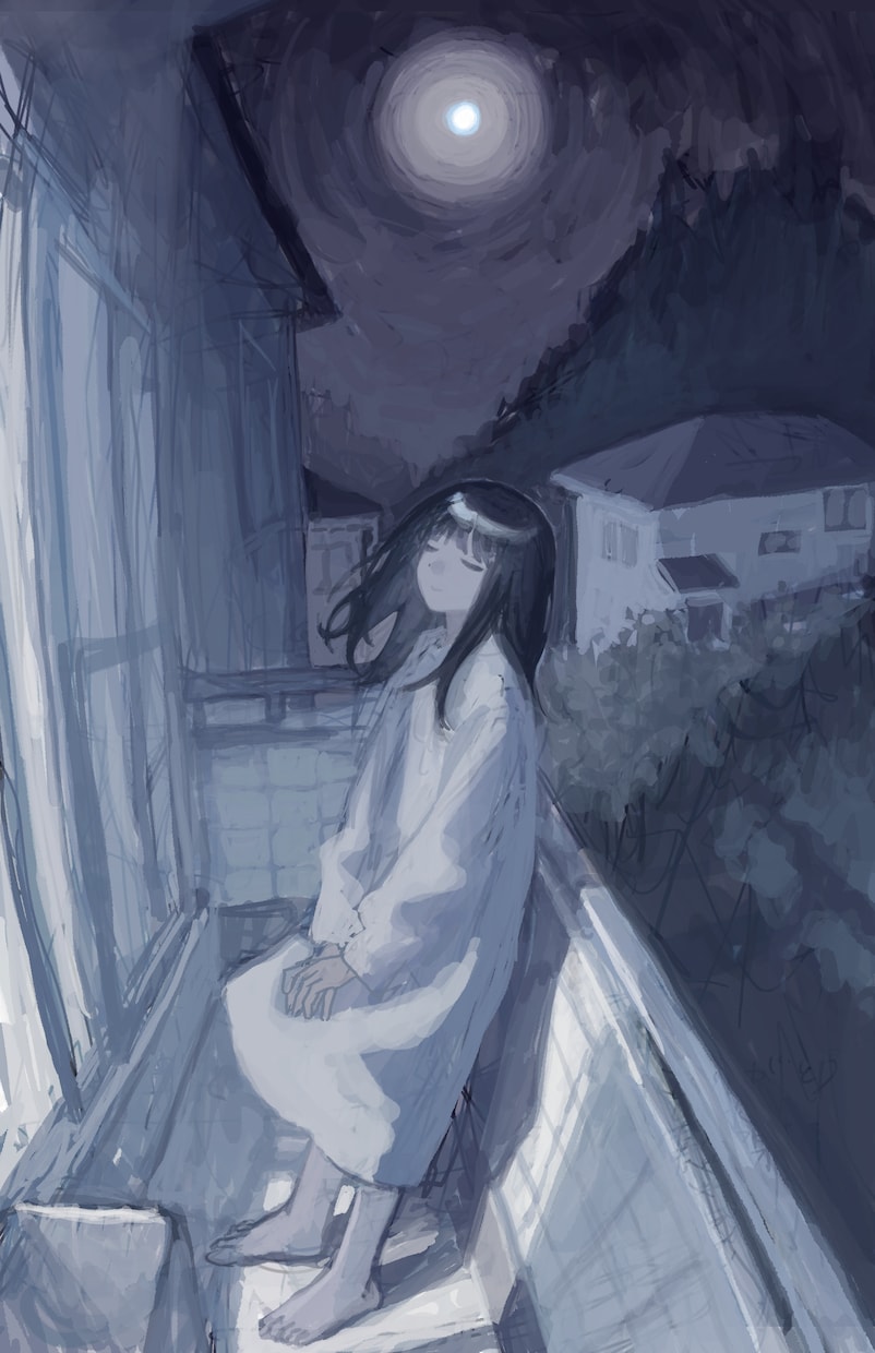 空気感の伝わる背景ありの一枚絵をお描きします 静かな雰囲気や光のきれいなイラストが得意です！ イメージ5