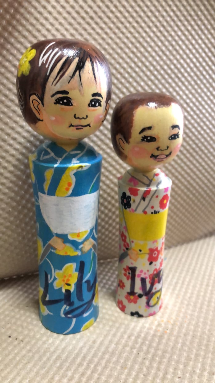 似顔絵こけし制作いたします ウェディングに！記念品に！店内に！あらゆるシーンに！ イメージ4