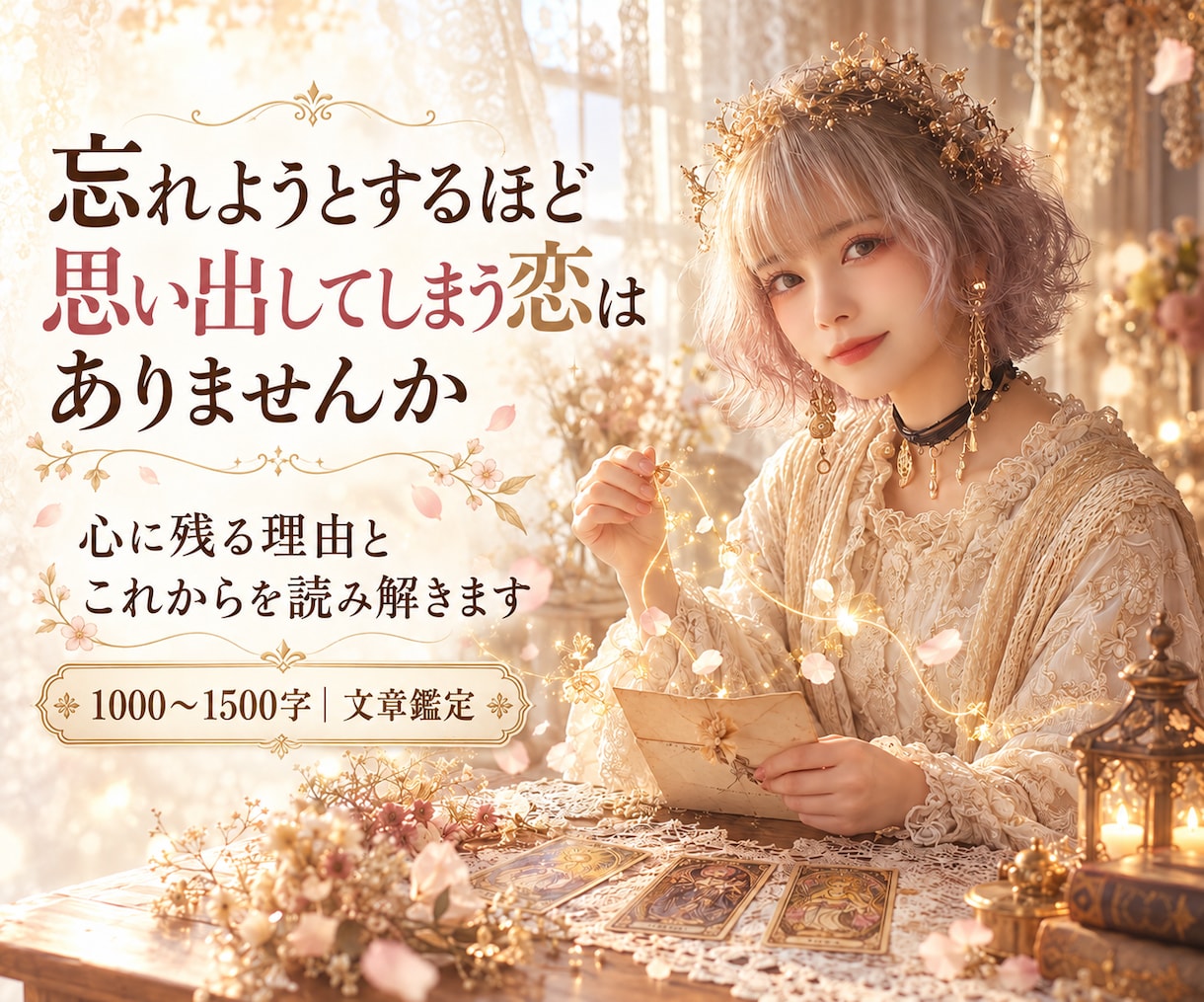 忘れたいのに忘れられない恋の理由を視ます 未整理の想いを紐解き、これからを選ぶ言葉を届けます イメージ1