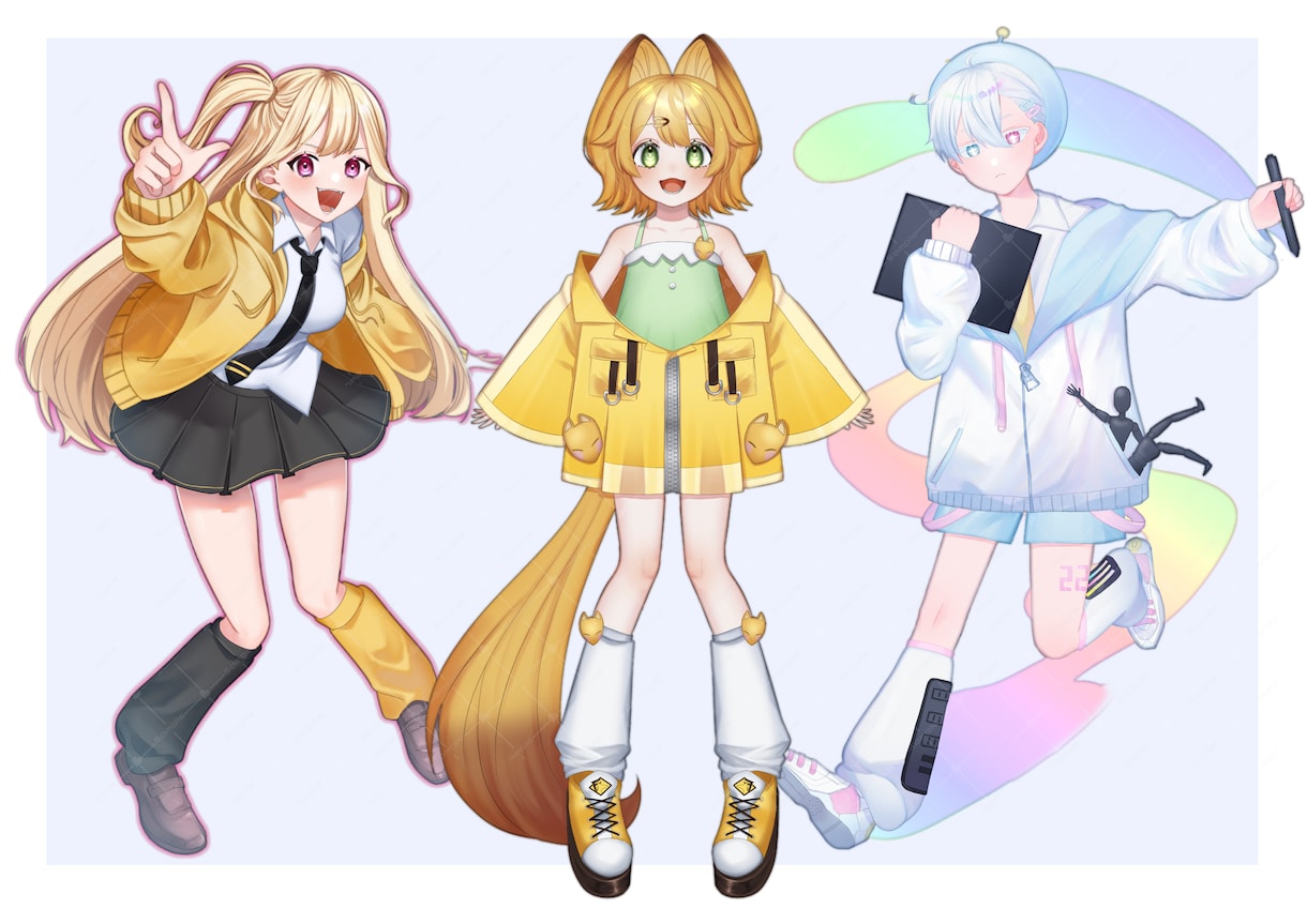 立ち絵/アイコン描きます 色んな絵柄で幅広く対応します! イメージ2