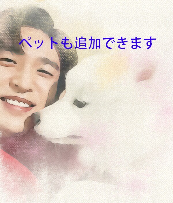 お祝い日、アイコンなどに写真から似顔絵作ります 写真をリアルでおしゃれな水彩画似顔絵風に加工します イメージ4