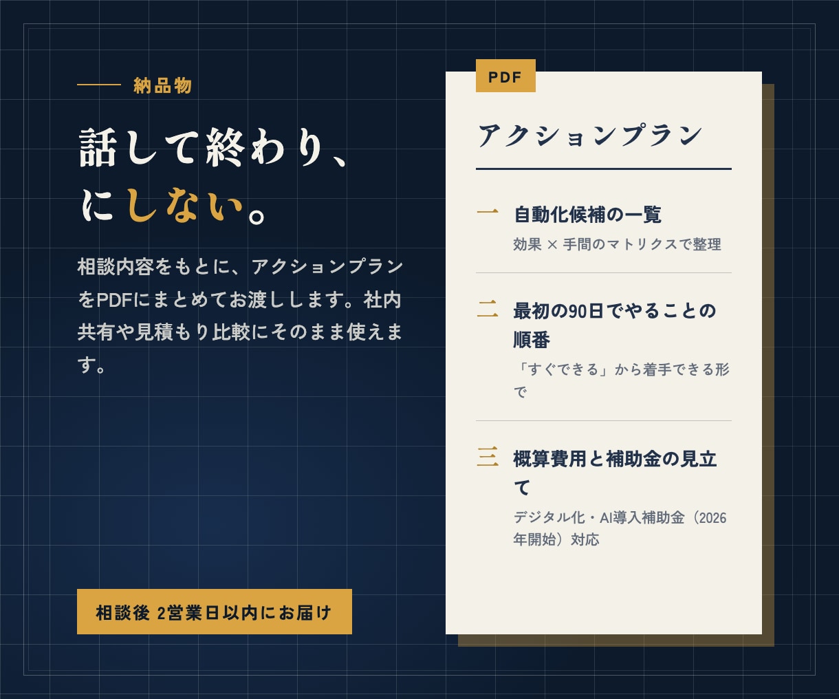現役エンジニアがAI導入の道筋を90分で設計します 実案件ベースで「うちの場合どうなるか」に答えます イメージ3