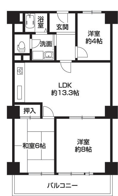 不動産資料から見やすい間取り図データ制作します 手書きOK。イラレで綺麗で見やすい間取り作成します イメージ7
