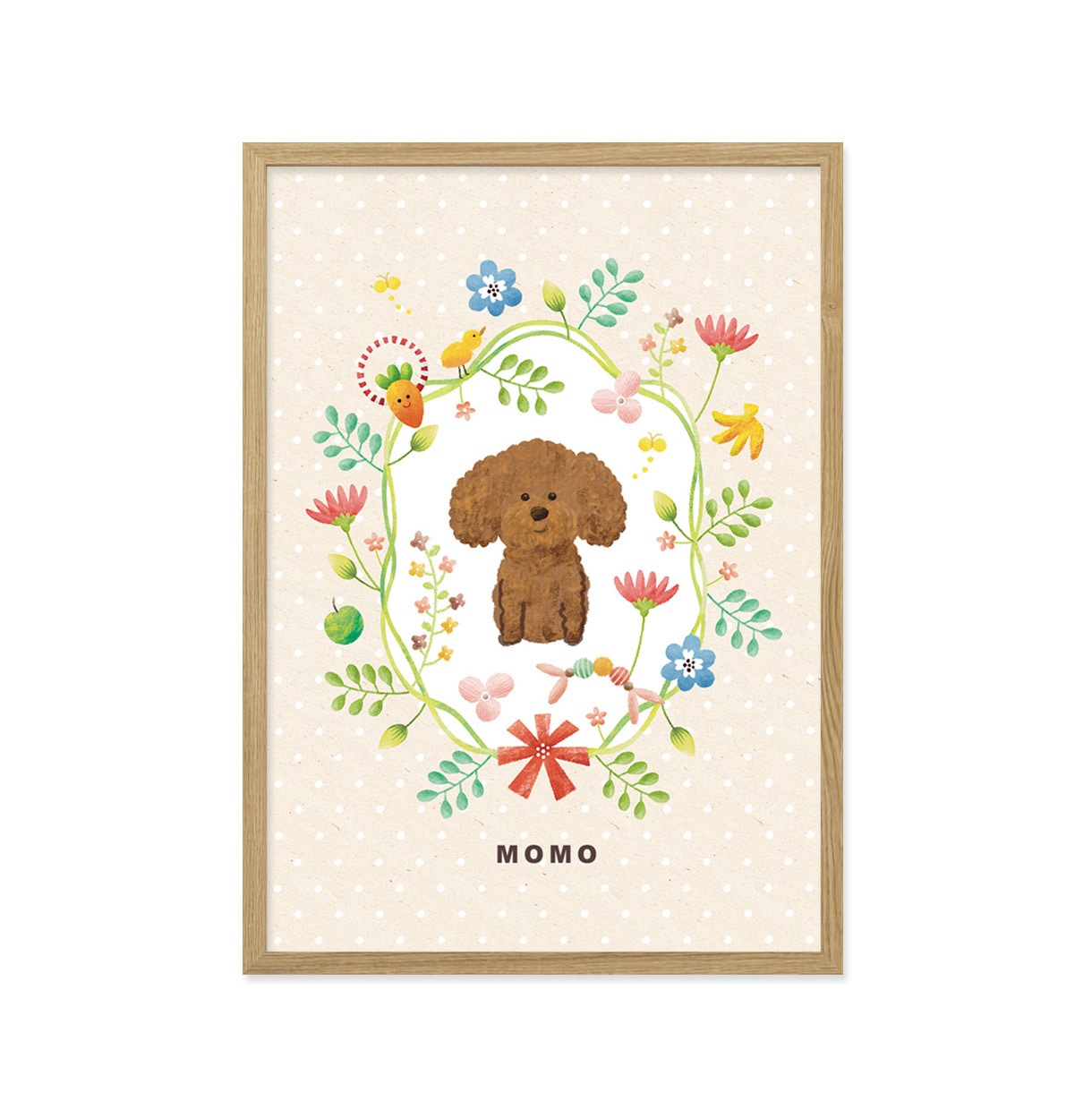 カラフルで可愛い｜愛犬オーダーイラスト描きます 世界にひとつだけの「うちの子」を、あたたかい雰囲気で描きます イメージ6