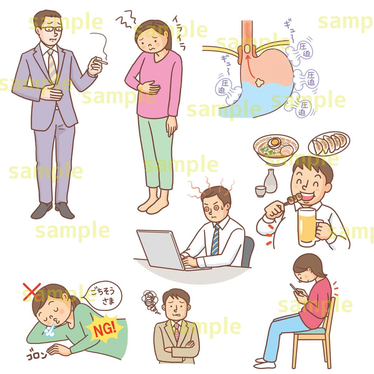 カットイラスト・挿絵「わかりやすく」描きます 商用OK!プロのラストレーターが描きます イメージ5