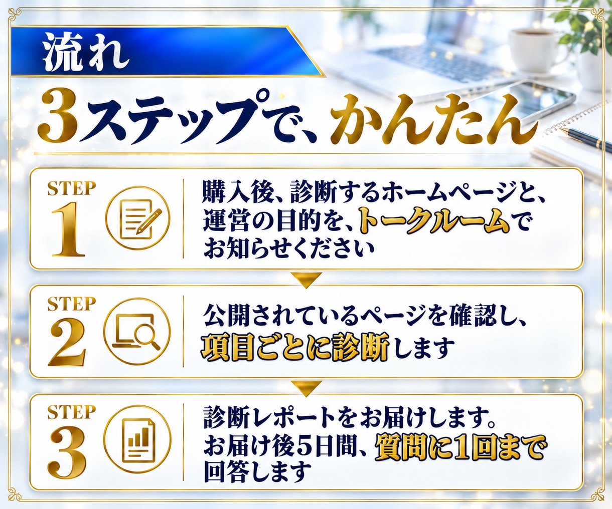 改善案10項目つき！ホームページを診断します 画面ごとの改善点と直す順番が分かる、診断レポート イメージ6