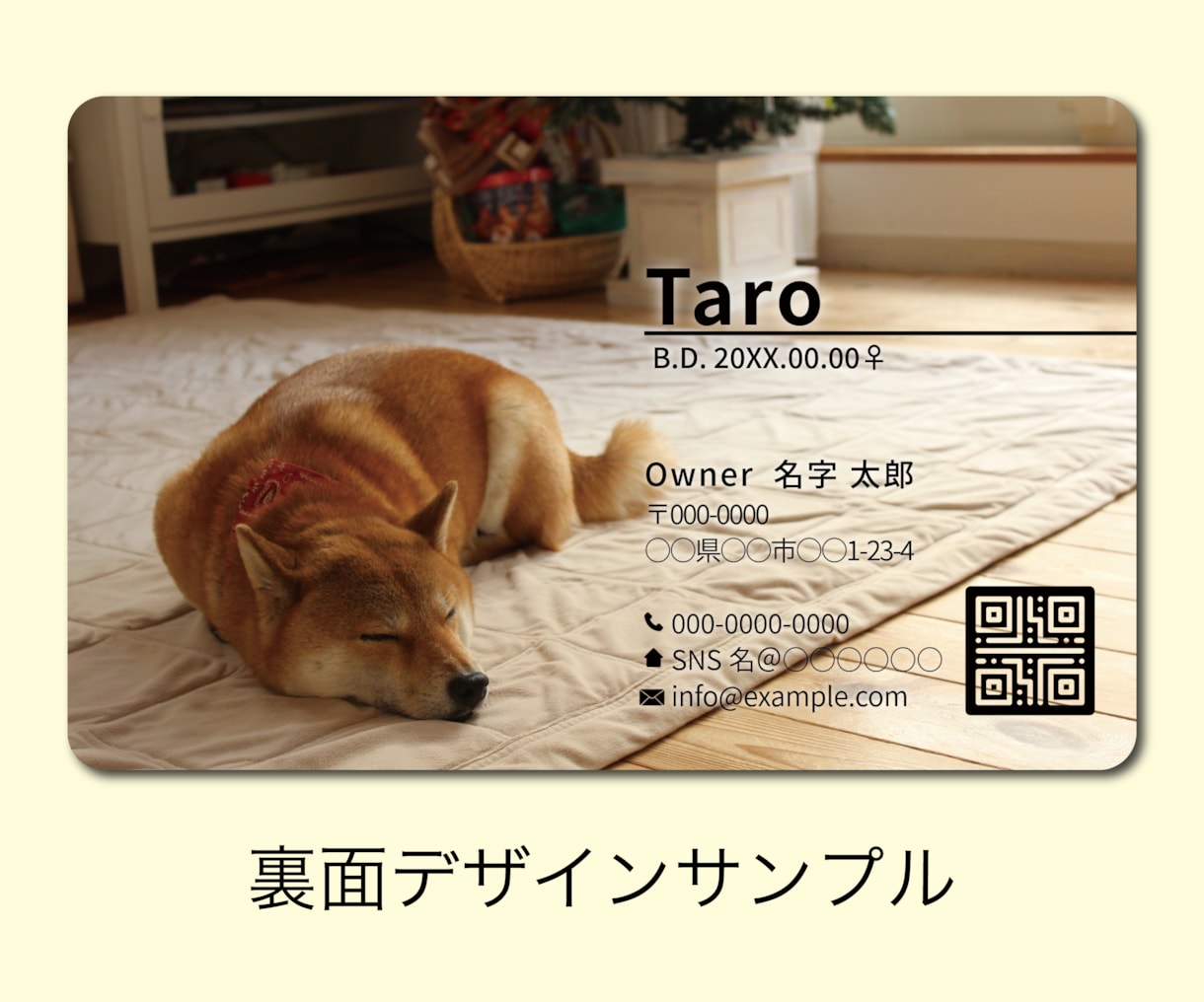 本物そっくり！ペットのオリジナル免許証を作ります 嬉しい2枚セット！丈夫なプラスチック製オリジナルペット免許証 イメージ4