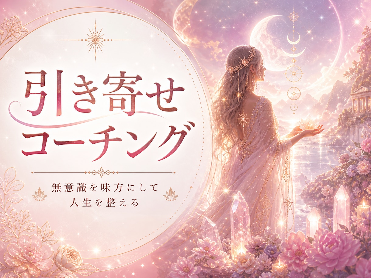 心のブレーキや思い込みを外し引き寄せ力を高めます 恋愛・お金・仕事・人間関係の悩みが解決し理想通りの未来へ!! イメージ1