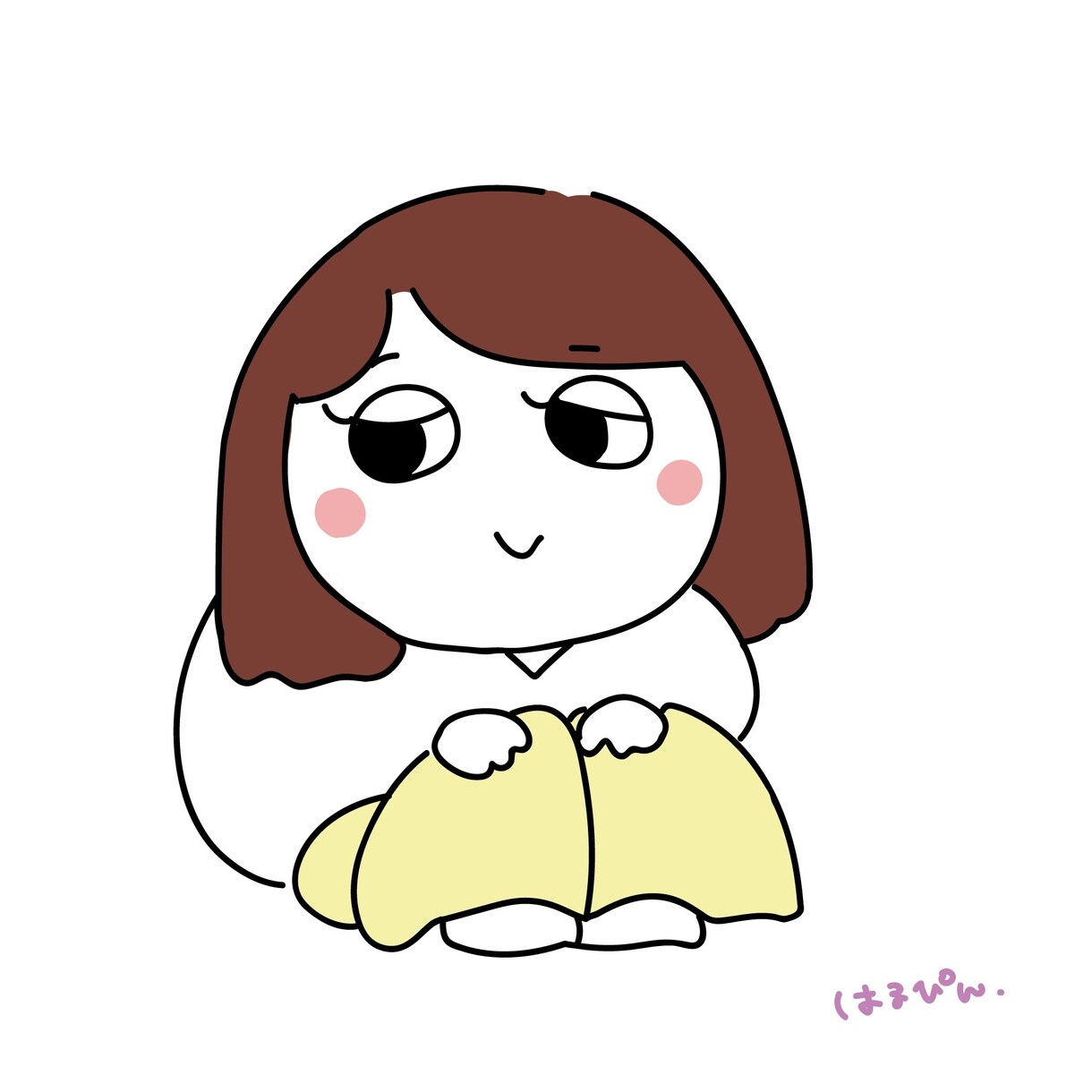 似顔絵アイコン“しゃがみにんげん”つくります 親しみやすく、愛されやすく、あなたをデフォルメしちゃいます！ イメージ3