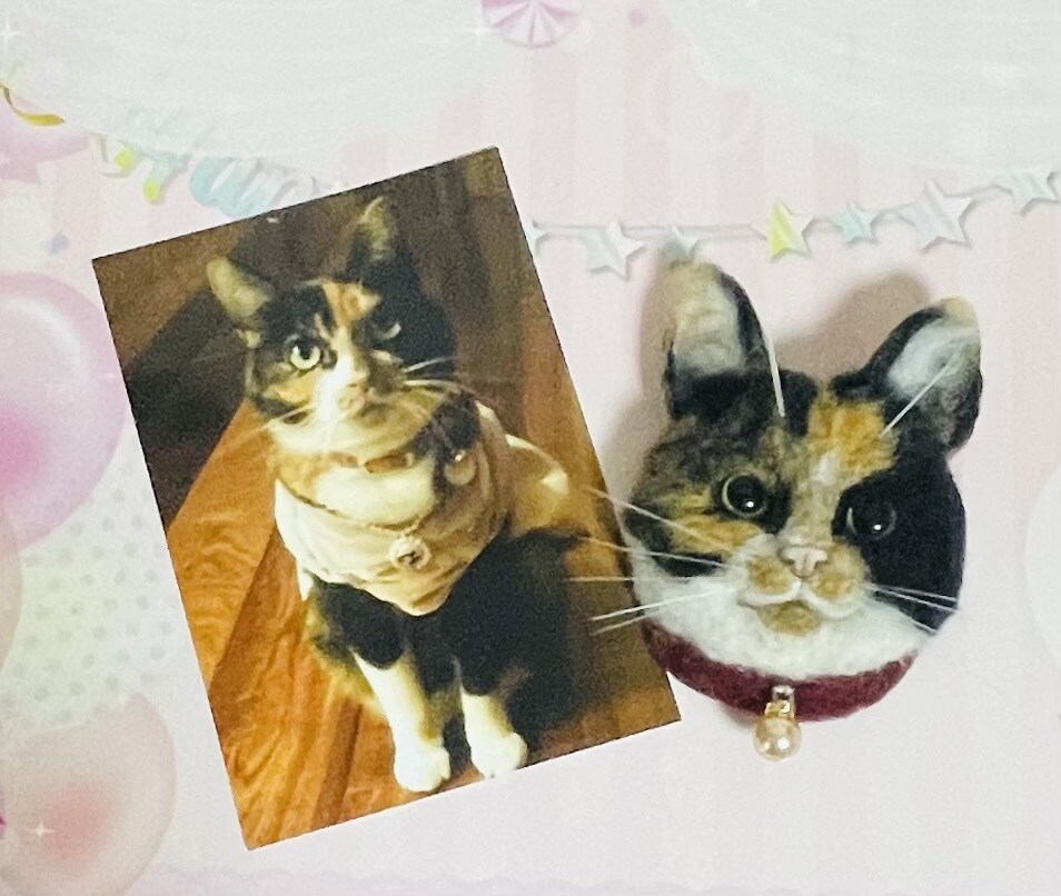 羊毛フェルトで世界に一つの愛猫犬アクセを作製します 世界に一つ　あなただけのオンリーワンをお楽しみ下さい♪ イメージ5